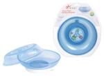 BPA FREE With Cover And Suction Pad Plastic Baby Plate