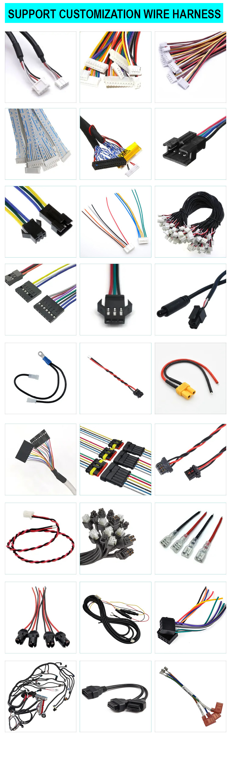 Custom OEM JST PH 2.0 SH ZH XH MX to Magnetic Reed Switch Sensor Harness Cable