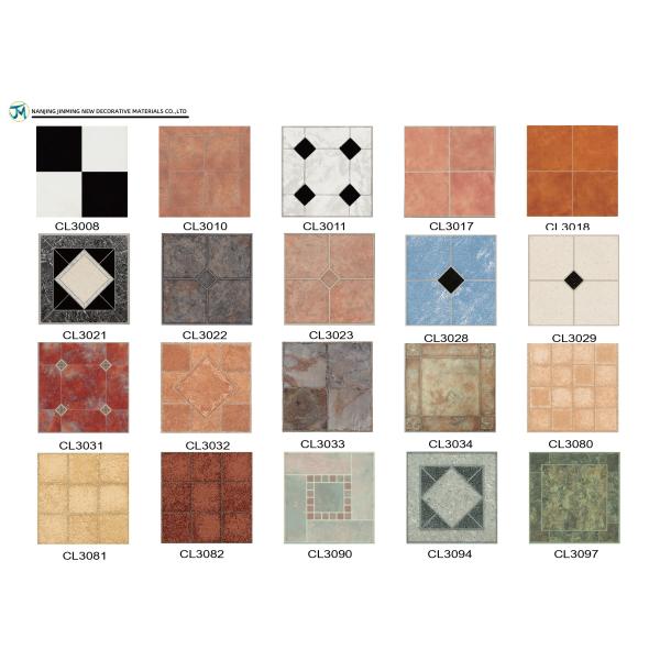 High Gloss Bathroom Floor Self Adhesive Tiles Geometry Puzzle Square Kitchen