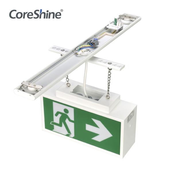 Quality IP54 12w Battery Backup Emergency Lights , 3600mAh Weatherproof Exit Sign for sale