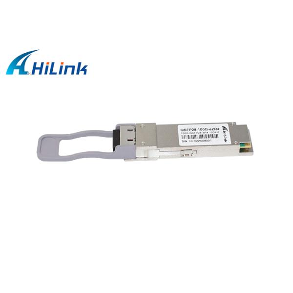 100G EZR4 QSFP28 Transceiver Module 100KM SM LAN WDM EML PIN With Duplex LC With EFC