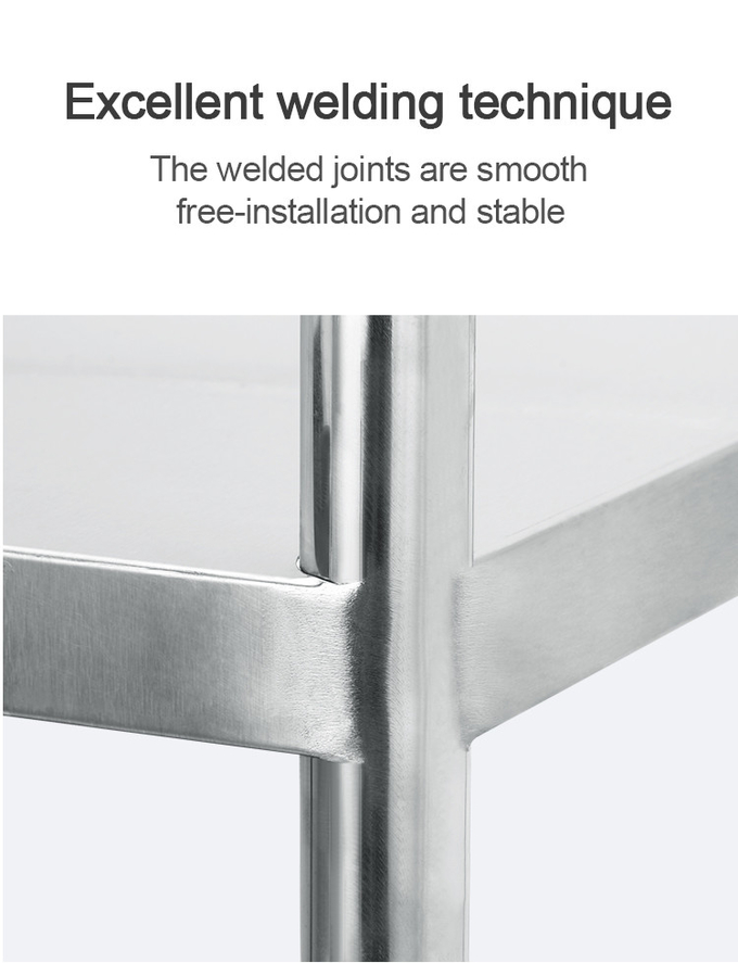 2 Layer Hospital Stainless Steel Medical Instrument Trolley