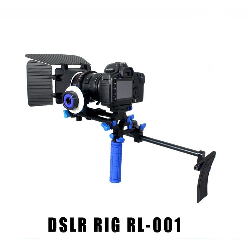 Camera Rig Set Shoulder Support Kit Follow Focus for DSLR EOS 60D 1D 1/4'' 5D II