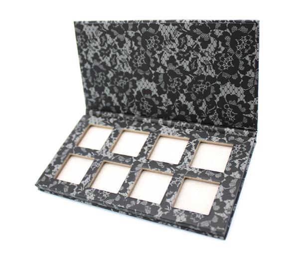 Quality Magnetic Empty Cardboard Eyeshadow Palette Recyclable CMYK PMS Printing for sale