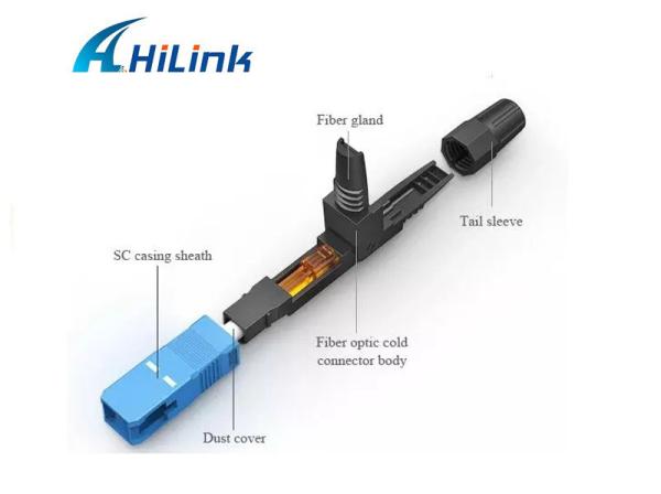 Single Mode WDM Fiber Optic Wdm FTTH SC APC UPC Connector High Precision