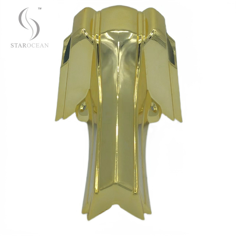 Gold Color Coffin Fittings Suppliers , Coffin Christmas Ornaments Light Weight 10#