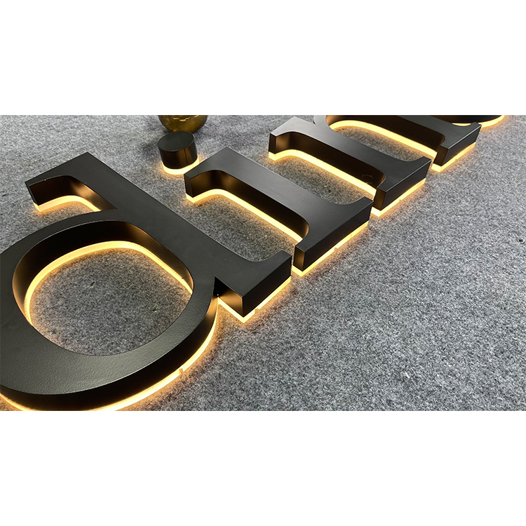 LED Luminous Character Outdoor Waterproof Exposed Light Front Desk Acrylic Crystal Character LED Luminous Character