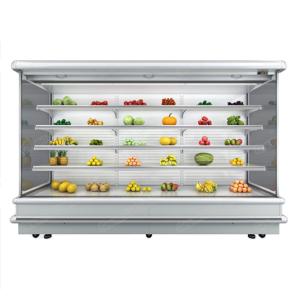 China Fan Cooling Refrigerated  Fruit Vegetable Multideck Open Chiller wholesale