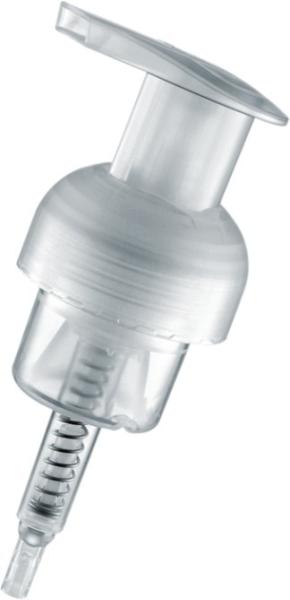 Quality Customized Transparent Airless Lotion Pump Bottles Plastic Foam Pump 0.8cc For Soap for sale