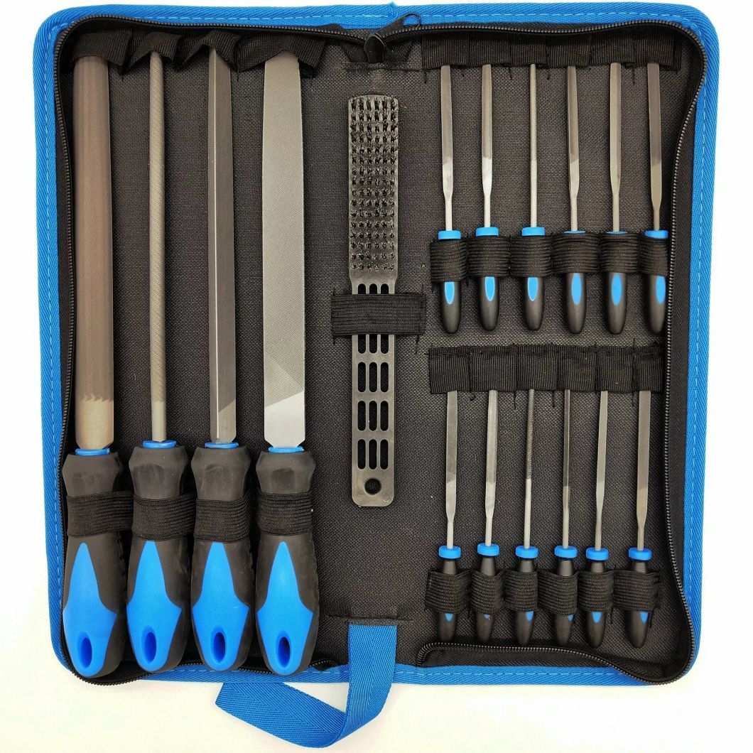 19PCS Premium Grade T12 High Carbon Steel File Set with Carry Case