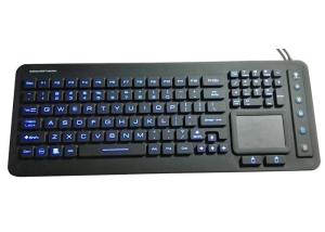 China 100 % Washable Silicone Multi Touch Keyboard , Industrial Capacitive Touch Keyboard wholesale