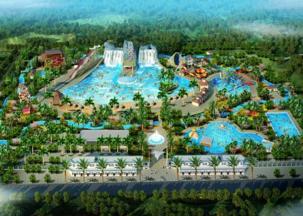 Quality Customized Amusement Water Park Fiberglass Water Slide Aqua Park Design for sale