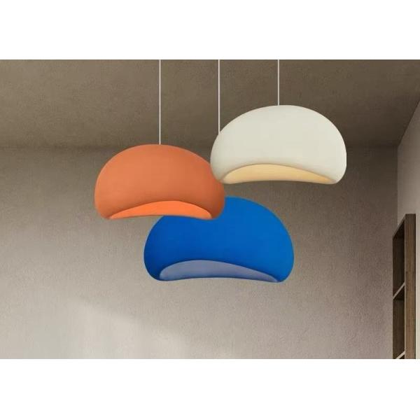 Cement and concrete and resin orange yellow handmake contemporary pendant lamp