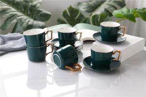 Handgrip 380cc Embossed Blank Plain Fine Porcelain Coffee Mugs