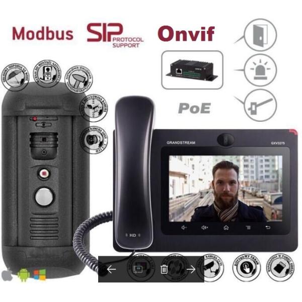2 Way Audio Full Duplex Ip Door Intercom Video Phone ONVIF SIP Ip Intercom