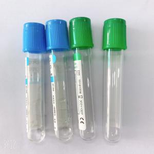 China Medical  Lab Use Blood Sample Bottles Green Blue Color For Blood Collection wholesale
