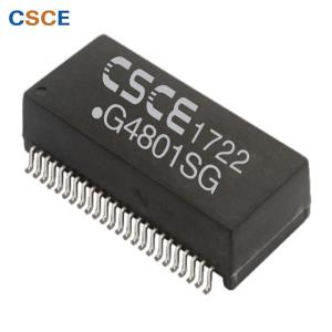 China Dual Port SMT Gigabit Ethernet Magnetics , 48 Pin 1000Base T Transformer Modules wholesale