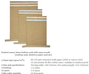 China charcoal paper sacks, animal feed paper sacks, dextrose &amp; medicine paper sacks, sugar paper sacks, Wheat packing bags wholesale