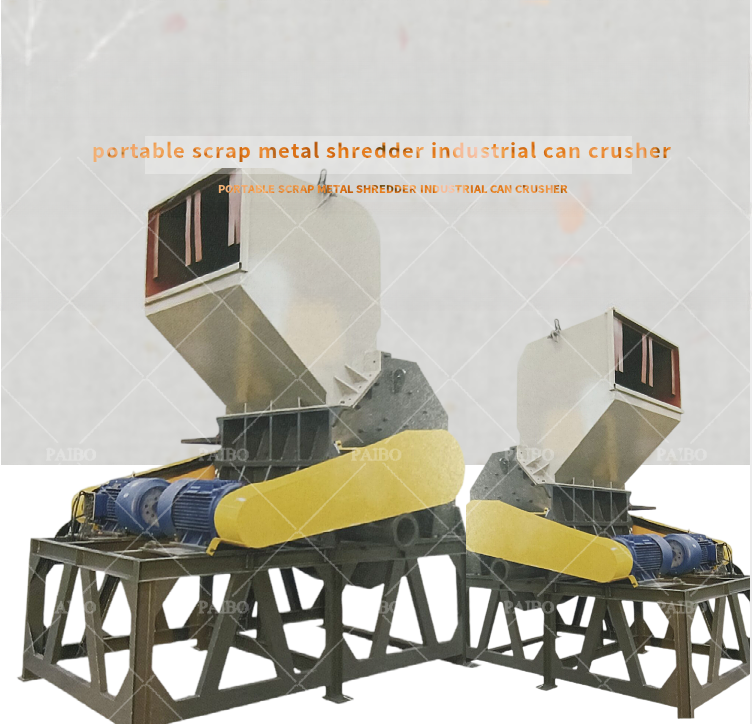 Multifunctional Small Axis Shredder for Waste Plastic and Heavy Duty Metal Crushing