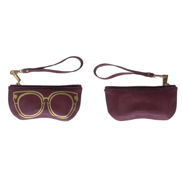 Fashionable Portable Zipper Pouch For Sunglasses With Customized Logo