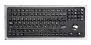 China 116 Keys Black Ruggedized Keyboard With Trackball And Numeric Keypad wholesale