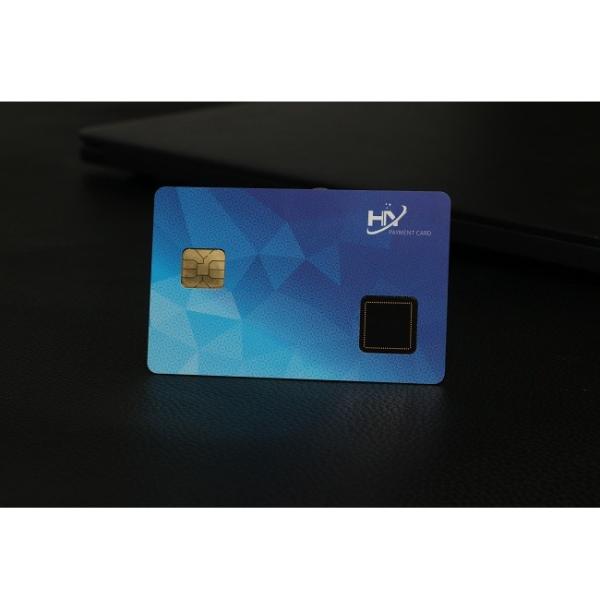 Quality Contactness Fingerprint Plastic RFID Card 128K Cold Pressure Process for sale