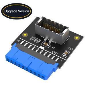 China Upgrade Version Vertical USB 3.1 Front Panel Socket Key-A Type-E to USB 3.0 20Pin Header Male Extension Adapter wholesale