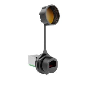 China M20 Panel RJ45 Signal Cable Connector Waterproof 180 Degree Crystal Aviation Plug wholesale