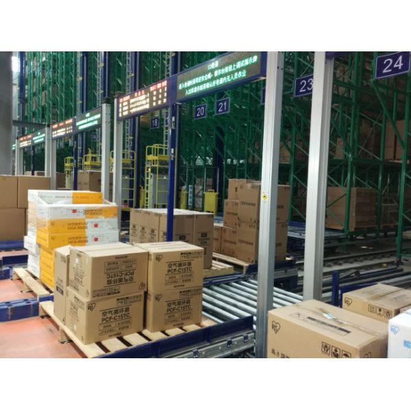 Single Deep pallet Stacker Crane ASRS, Floor Supported SRM(Storage Retrieval Machine), Automatic Storage And Retrieval System,Automation Logistics