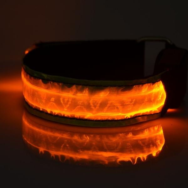 Custom Wrist Band Reflective Led Armband Slap Bracelet For Running Cycling, Biking, Walking,Wedding,Christmas party