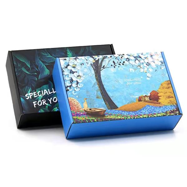 Ecommerce Corrugated Cardboard Shipping Box Stamping for lashes