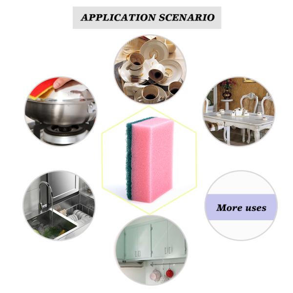 Eco-Friendly Kitchen Sponge Customizable Size 9x6x3cm