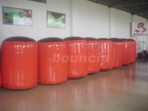 China Red Inflatable Cylinder Paintball Bunker wholesale