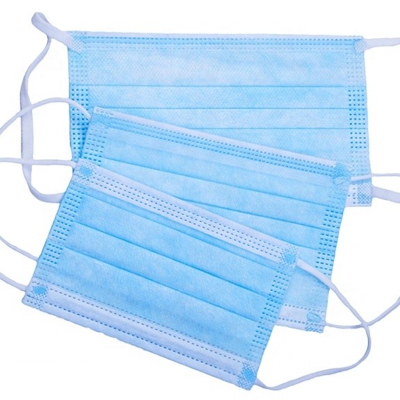 Non Woven Three Ply Disposable Ear Loop Face Mask For Factory Customed Color