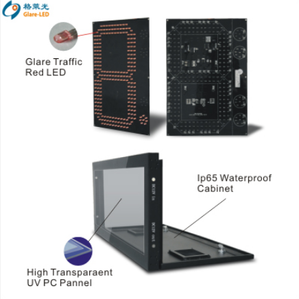 110/220VAC Power Input Front or Rear Access 18 Inches Digital LED Gas Signs for Outdoor