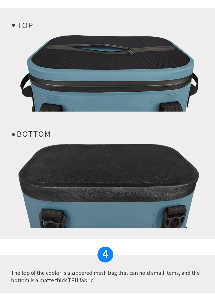 20l Portable Soft Ice Cooler Bags Waterproof For Fishing Barbecue