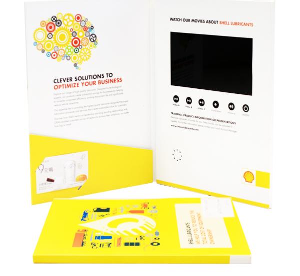 Quality CMYK Offset Printing Video Brochure Cards Customized for sale