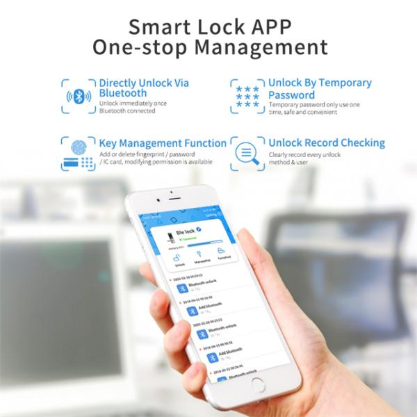 500DPI Intelligent Fingerprint Password Lock 4 AA Alkaline Batteries