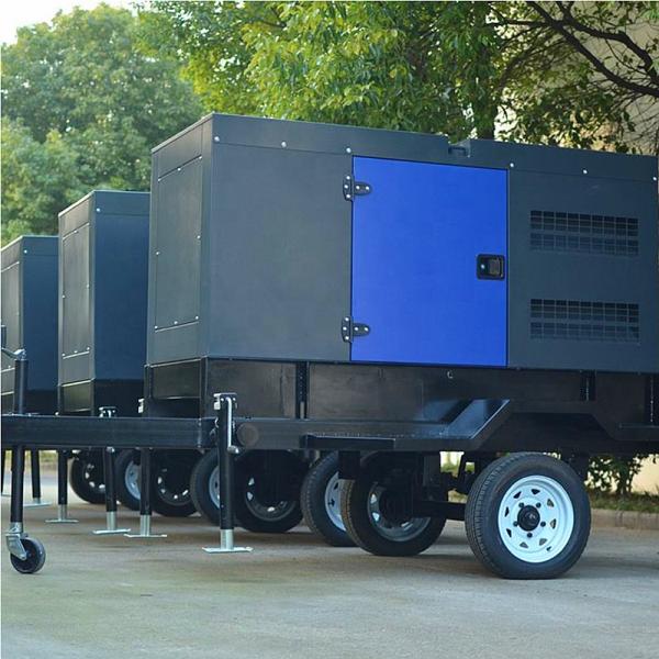 Diesel Engine Generator Set Rated Current 3.6A-3600A Construction Sites Trailer Mobile Silent Generator Diesel