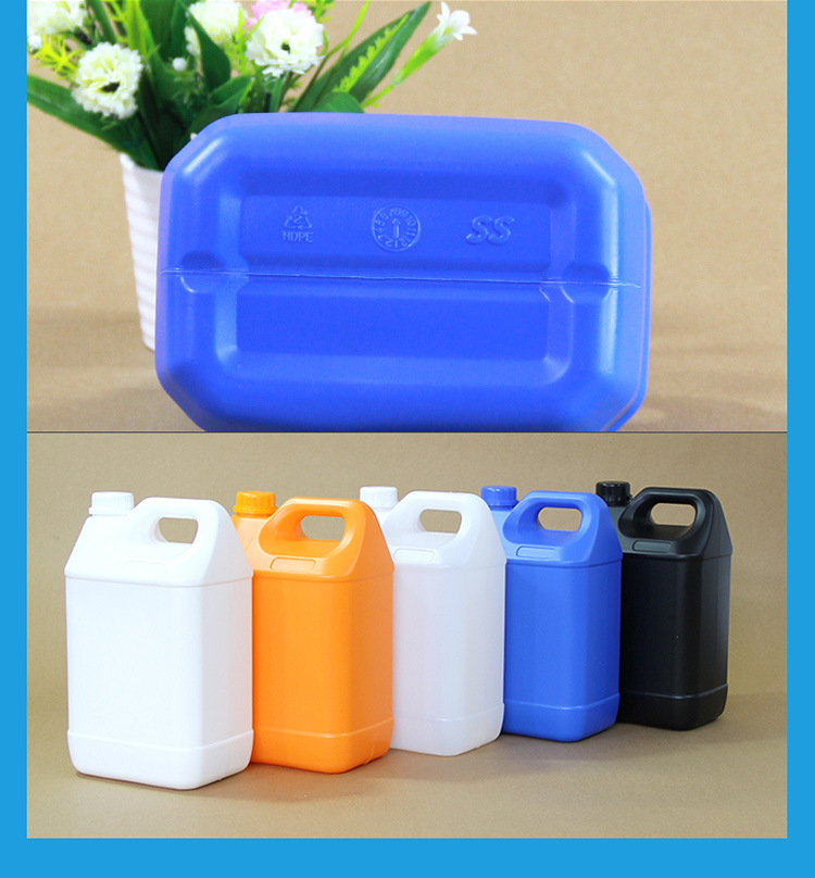 Customized Logo 1Gallon Square Plastic Jerry Can for Wine Oil and More