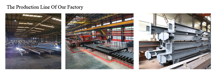 Steel Structure Workshop Warehouse Hangar House with Wide Span H Beam and I Beam Posts