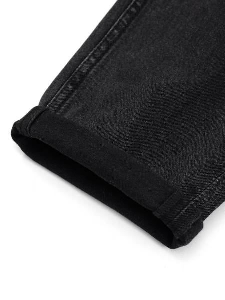 ODM Knitted Denim Jersey Fabric Sulfur Black Denim Look Material For Winter