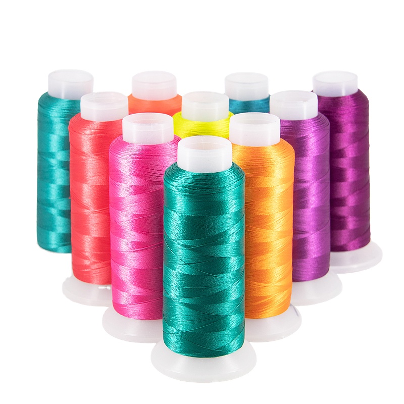 3500Y 120d/2 100% Rayon MERCERIZED Embroidery Thread for Machine Embroidery Accessory