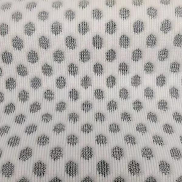 Breathable Airmesh White Polyester Mesh Fabric Recycled Polyester Mesh 430gsm
