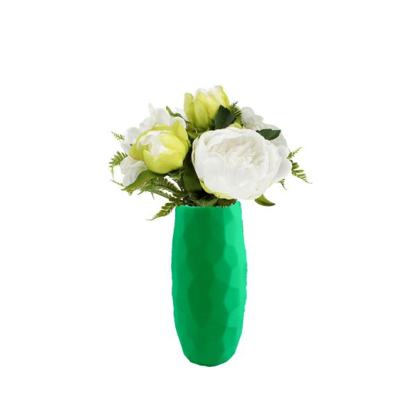Well Designed Decorative Dining Table Vases , Elegant And Noble White Flower Vase