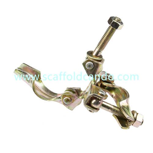 Quality 90° British scaffold pressed fixed coupler clamp for pipes Q235, electro galvanized coupler for scaffolding project for sale