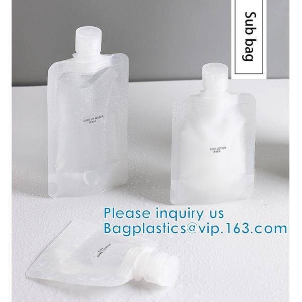 Liquid sub Bagging, Sanitizer Lotion, Fluid Bottles, Travel Bag, TSA approved Container Bag, Squeeze Pouch