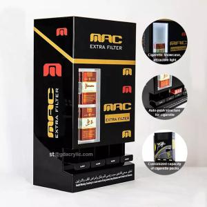 China Automatic Push Acrylic Cigarette Tobacco Display Cabinet Stand with Lighting display Area wholesale