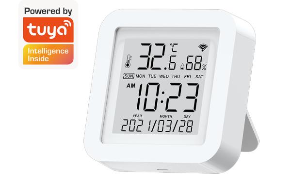 Tuya WIFI Temperature And Humidity Sensor Hygrometer Thermometer With LED Screen