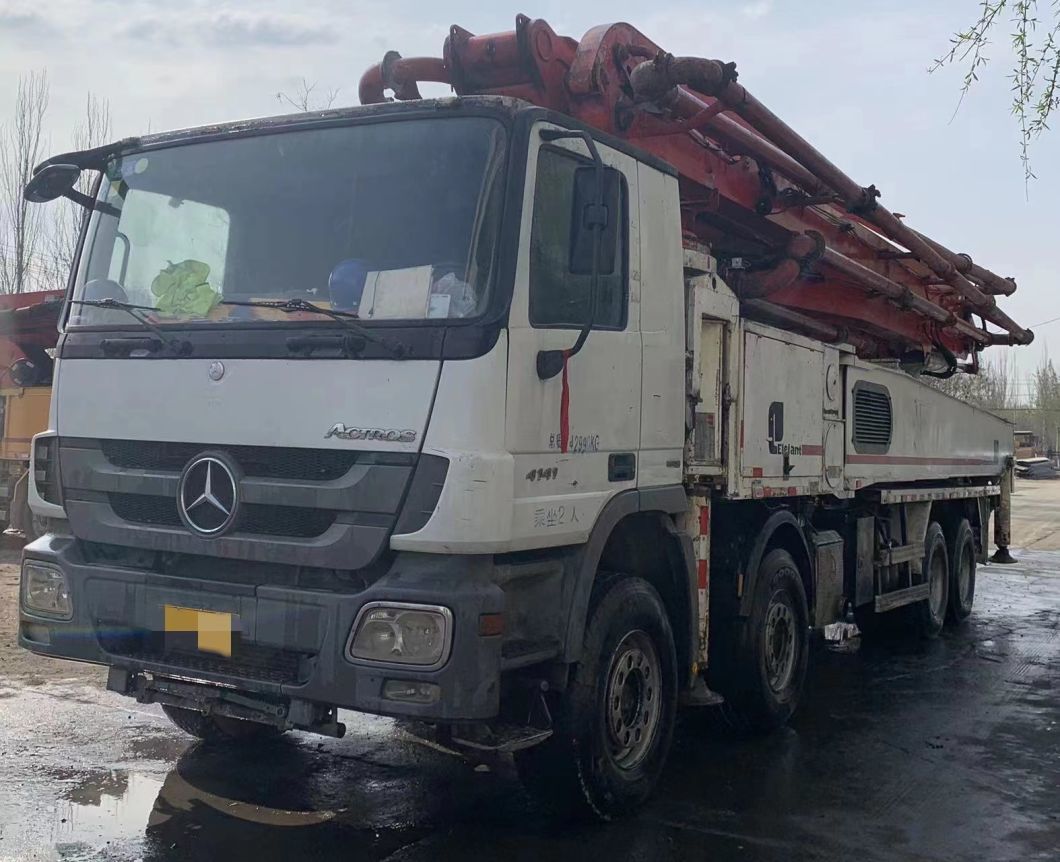 Used Putzmeister Truck Mounted Concrete Pump on Benz